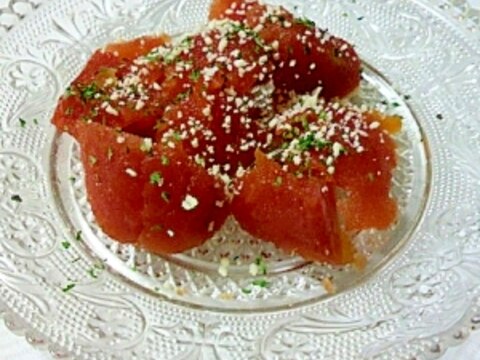 トマト缶で不思議なゼリー。トマトのイタリアン風前菜